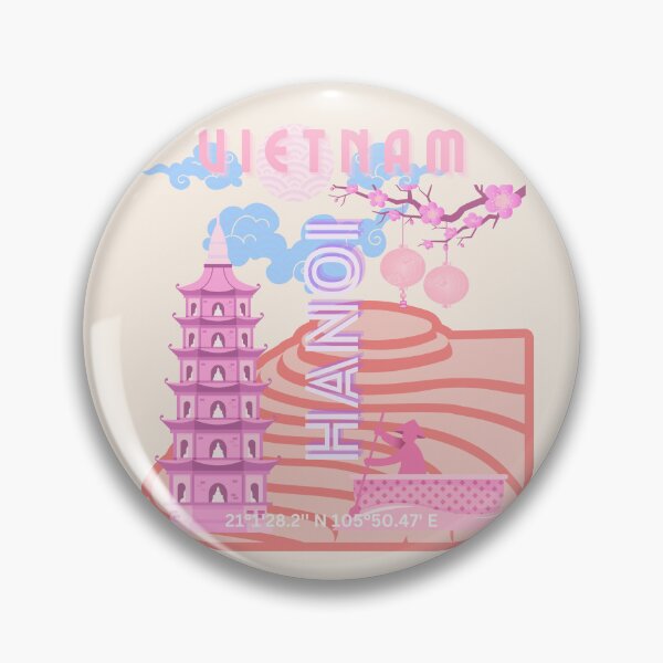 Item preview, Vietnam Travel Art, Pink designed and sold by Magic Love Art Print.