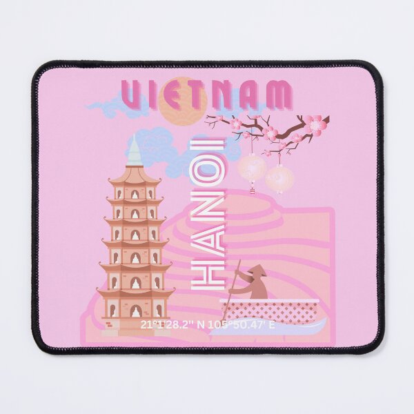 Item preview, Vietnam Travel Art, Pink designed and sold by Magic Love Art Print.