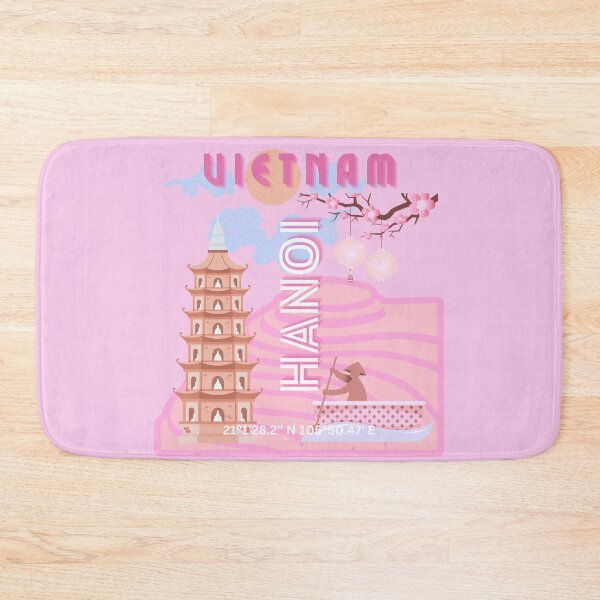 Item preview, Vietnam Travel Art, Pink designed and sold by Magic Love Art Print.