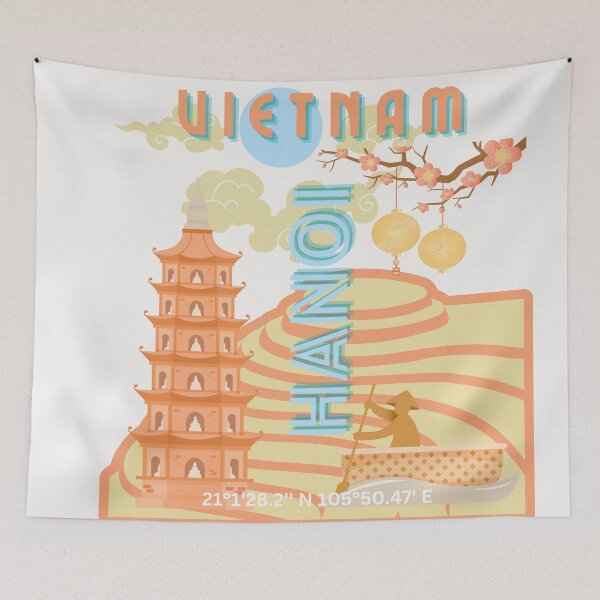 Item preview, Vietnam Travel Art designed and sold by Magic Love Art Print.
