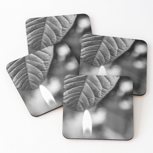 Item preview, flame of fire on a leaf, in black and white designed and sold by felipequeiroz.