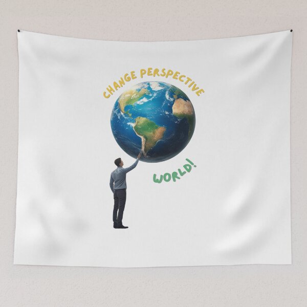 Item preview, Change World Perspective Vintage T-Shirt designed and sold by P-Beginning.