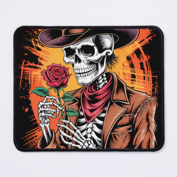 Item preview, Skeleton Cowboy with a Crimson Rose designed and sold by AP_1979.