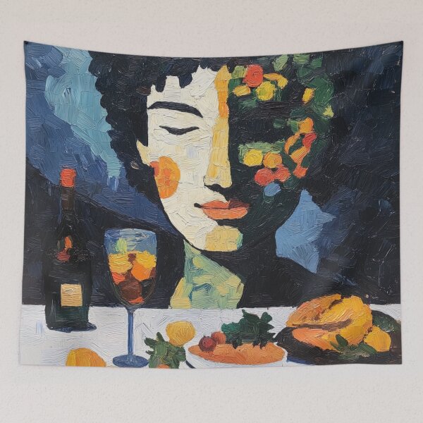 Item preview, God of food | Post-impressionist painting style designed and sold by ComicsFactory.