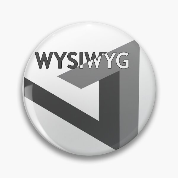 Item preview, Penrose triangle - impossible optical illusion with 'WYSIWYG' designed and sold by PixelPunny.