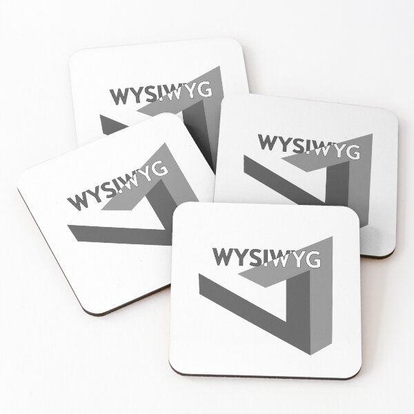 Item preview, Penrose triangle - impossible optical illusion with 'WYSIWYG' designed and sold by PixelPunny.