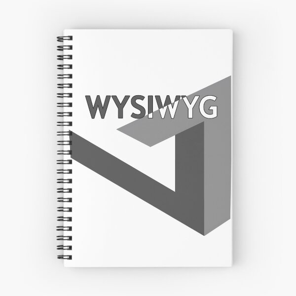 Item preview, Penrose triangle - impossible optical illusion with 'WYSIWYG' designed and sold by PixelPunny.