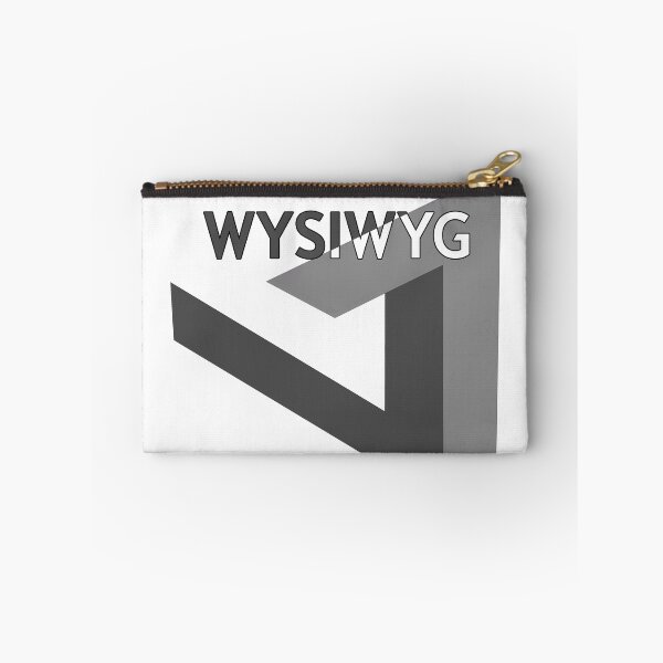 Item preview, Penrose triangle - impossible optical illusion with 'WYSIWYG' designed and sold by PixelPunny.