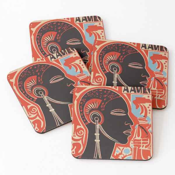 Item preview, Stylized Afro Profile Poster designed and sold by djovan.