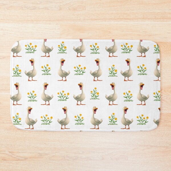 Item preview, Duck funny pattern white designed and sold by BeebooDesign.