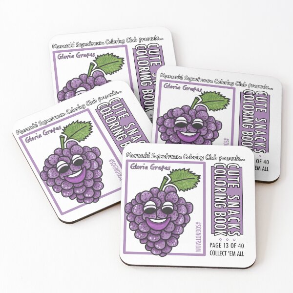 Item preview, Murasaki Sognotraum Coloring Club - Cute Snacks Coloring Book Page 13 designed and sold by GetContented.