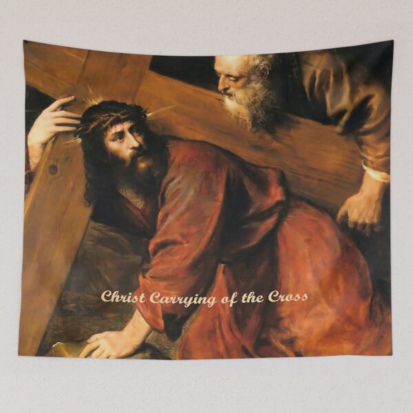 Item preview, Christ Carrying of the Cross designed and sold by LitanyLane.