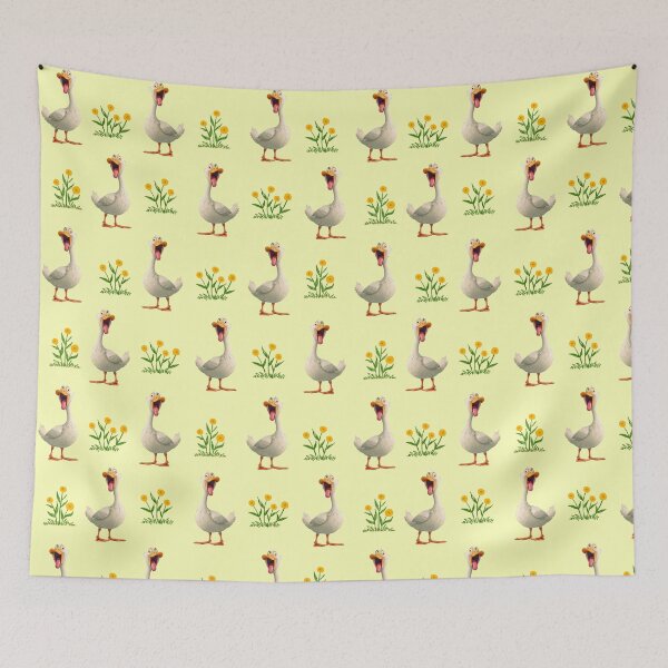 Item preview, Duck funny pattern yellow designed and sold by BeebooDesign.