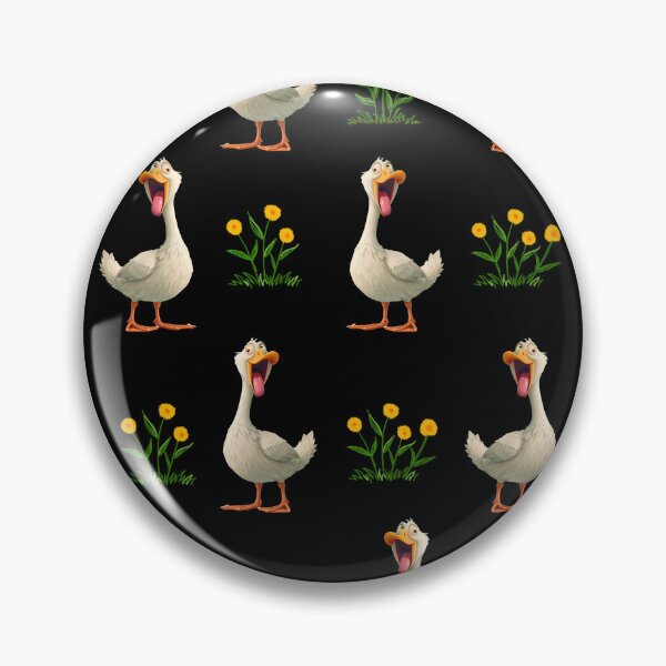 Item preview, Duck funny pattern black designed and sold by BeebooDesign.