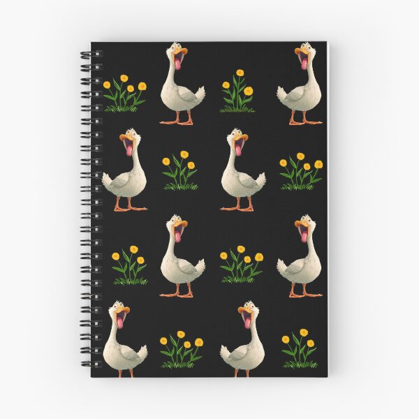 Item preview, Duck funny pattern black designed and sold by BeebooDesign.