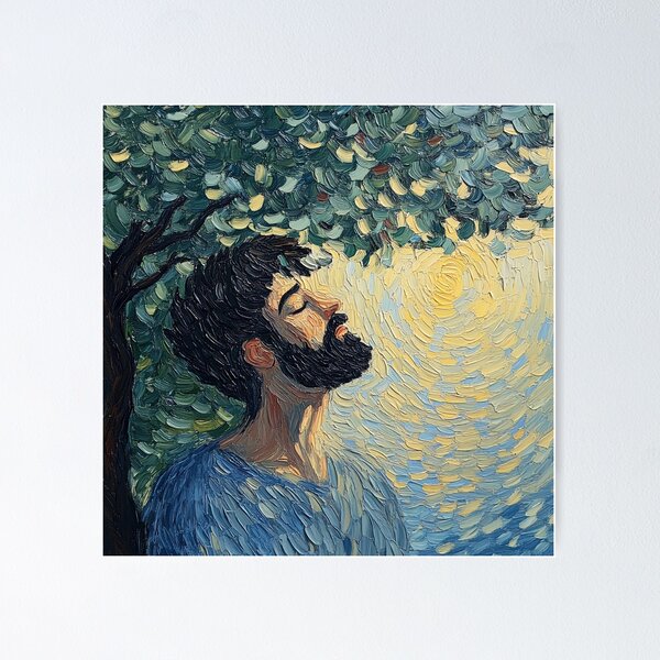 Item preview, God of health | Post-impressionist painting style designed and sold by ComicsFactory.