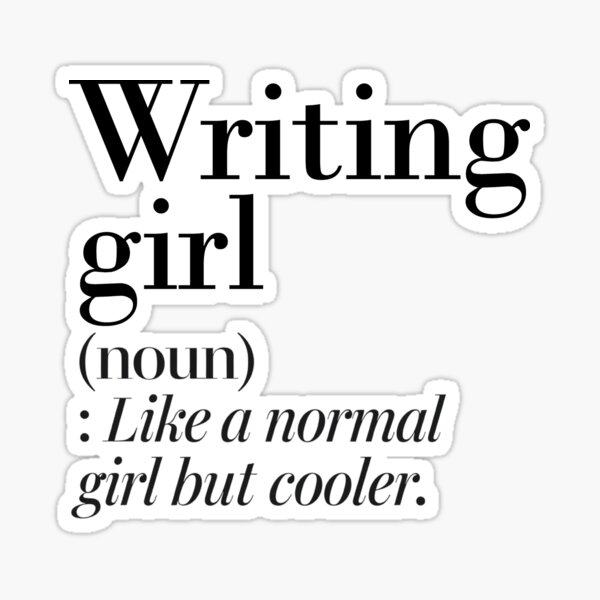 Item preview, Writing Girl Definition - Funny Writing Lover designed and sold by Watsonarts.