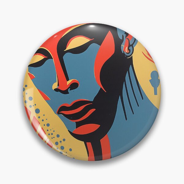 Item preview, Colorful Spiral African Face designed and sold by djovan.