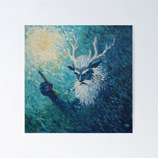 Item preview, God of hunting | Post-impressionist painting style designed and sold by ComicsFactory.
