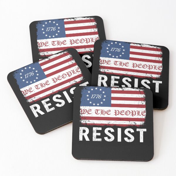 Item preview, Resist Trump Protest Anti Political US Flag We The People designed and sold by varioarts.