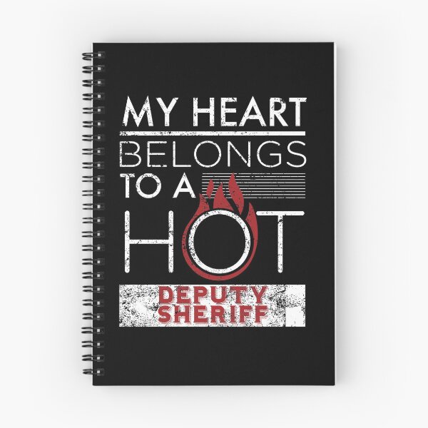 Item preview, My Heart Belongs To A Hot Deputy Sheriff Tshirt Women designed and sold by shoppzee.