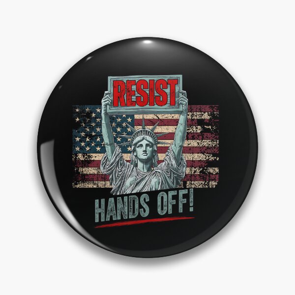 Item preview, Hands Off Protest - Anti-Trump Resistance Message designed and sold by Spaceslafr.