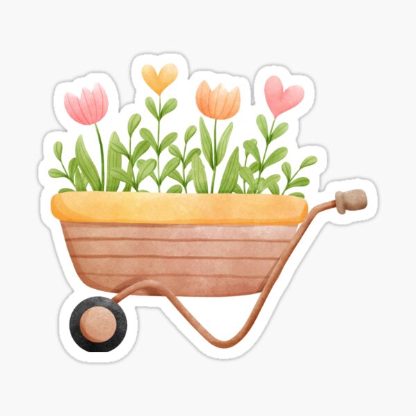 Item preview, Spring flowers wagon designed and sold by Fionasarchives.