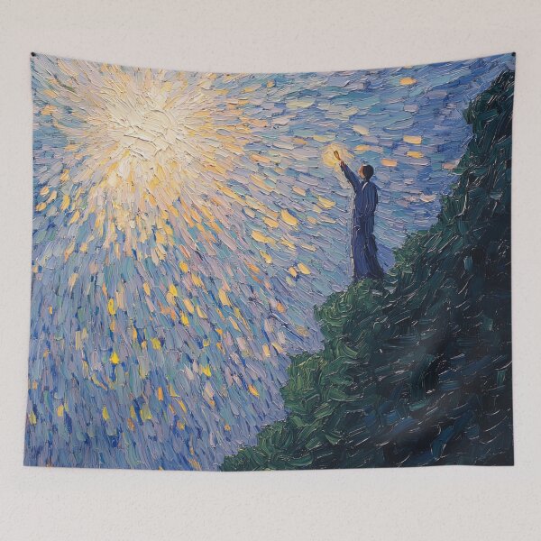 Item preview, God of light | Post-impressionist painting style designed and sold by ComicsFactory.