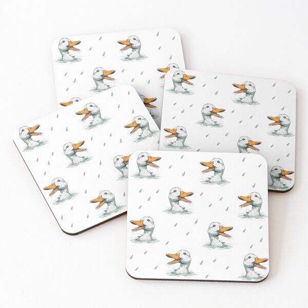Item preview, Duck head funny pattern white designed and sold by BeebooDesign.