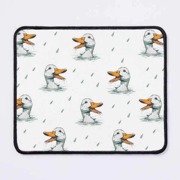 Item preview, Duck head funny pattern white designed and sold by BeebooDesign.