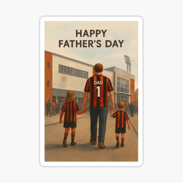 Item preview, Bournemouth Dad at the Vitality – Father’s Day Card designed and sold by Final Whistle Art.