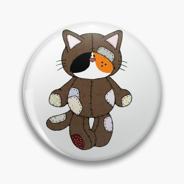 Item preview, Patchwork Calico Cat Plush - Hand-Colored Illustration designed and sold by toastysketches.