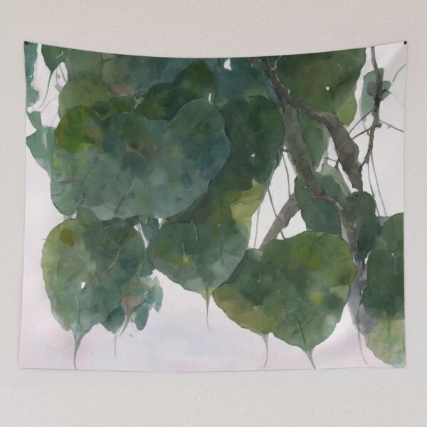 Item preview, The Bodhi Leaf in Watercolor designed and sold by Glam-OOTD.