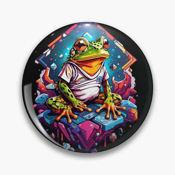 Item preview, Cosmic Croaker Glitch designed and sold by DarylWelsh2024.
