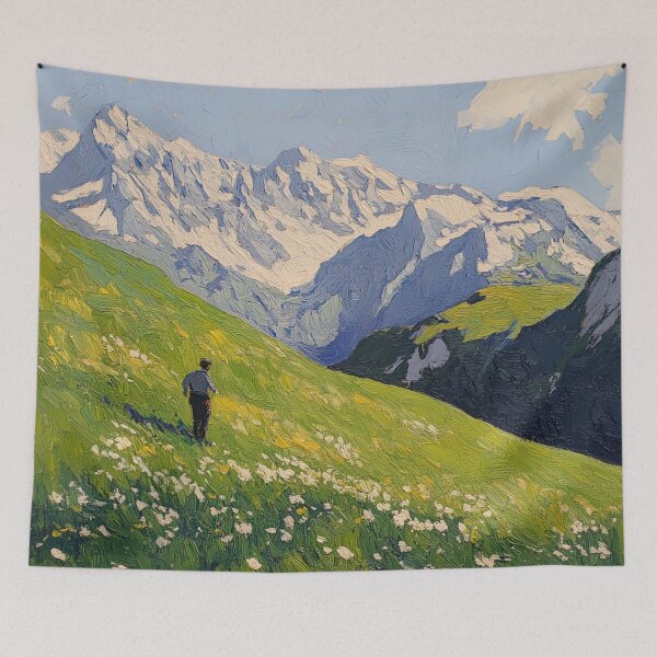 Item preview, God of mountains | Post-impressionist painting style designed and sold by ComicsFactory.