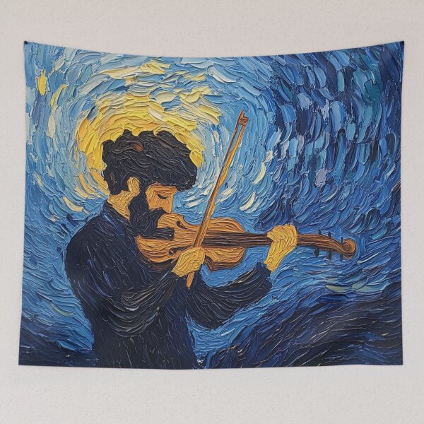 Item preview, God of music | Post-impressionist painting style designed and sold by ComicsFactory.