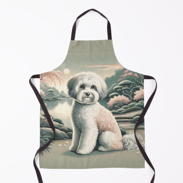 Item preview, Fluffy Shichon in Ukiyo-e Style – Traditional Japanese Aesthetic designed and sold by TidalEchoes.