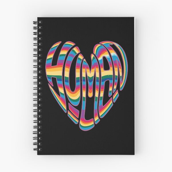 Item preview, LGBTQIA+ Pride T-Shirt – "HUMAN" Rainbow Heart Equality Design designed and sold by paulo silveira.