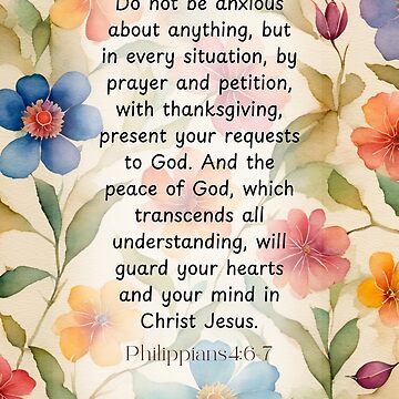 Artwork thumbnail, Philippians 4:6-7, Present your requests to God by Our Bible Journey