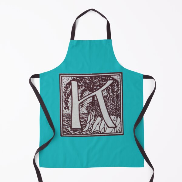 Item preview, Art by Mike Linocut and digitally edited, Alphabet Letter K, combinable designed and sold by allartbymike.