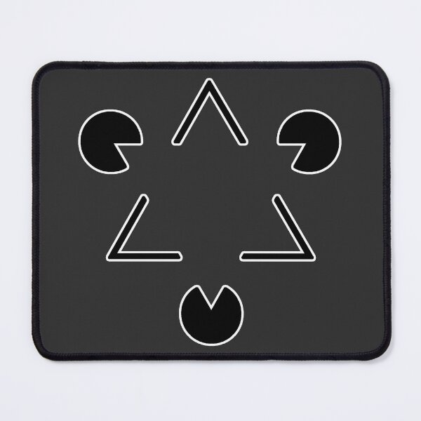 Item preview, Kanizsa Triangle - optical illusion designed and sold by PixelPunny.