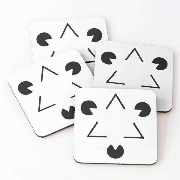 Item preview, Kanizsa Triangle - optical illusion designed and sold by PixelPunny.