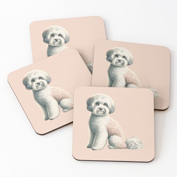 Item preview, Gentle Shichon – Ukiyo-e Style Dog Illustration designed and sold by TidalEchoes.