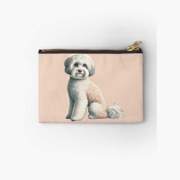 Item preview, Gentle Shichon – Ukiyo-e Style Dog Illustration designed and sold by TidalEchoes.