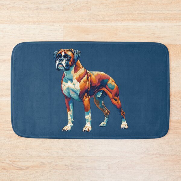 Item preview, Alert Boxer Dog – Ukiyo-e Inspired Pet Illustration designed and sold by TidalEchoes.