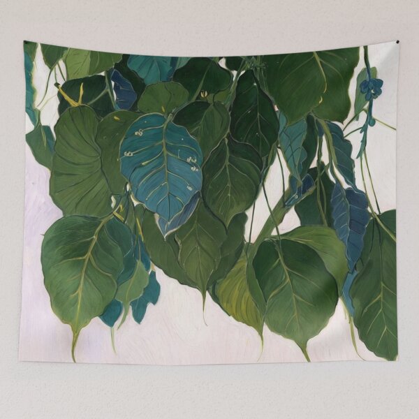 Item preview, Sacred Serenity: The Bodhi Leaf in Watercolor designed and sold by Glam-OOTD.