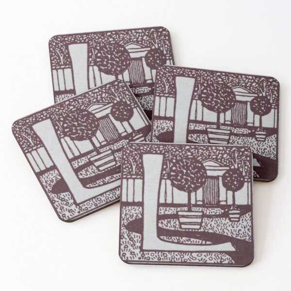 Item preview, Art by Mike Linocut and digitally edited, Alphabet Letter L, combinable designed and sold by allartbymike.
