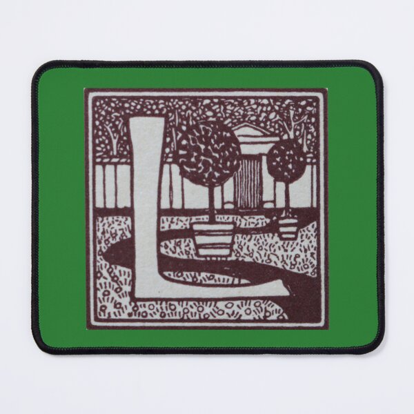 Item preview, Art by Mike Linocut and digitally edited, Alphabet Letter L, combinable designed and sold by allartbymike.
