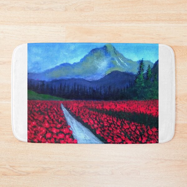 Item preview, Tulip Garden Near The Mountain Painting  designed and sold by Augustyn Engty.