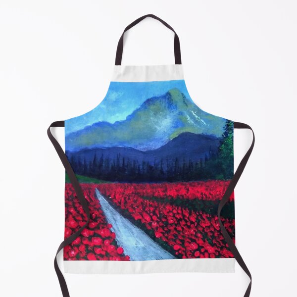 Item preview, Tulip Garden Near The Mountain Painting  designed and sold by Augustyn Engty.
